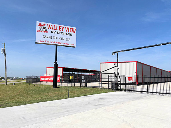 Valley View RV Storage Facility in Valley View, Texas.